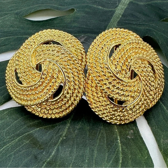 Vintage Paqette Signed Belt Buckle Set Rope Knot Design Dimensional Esta… - Picture 1 of 11